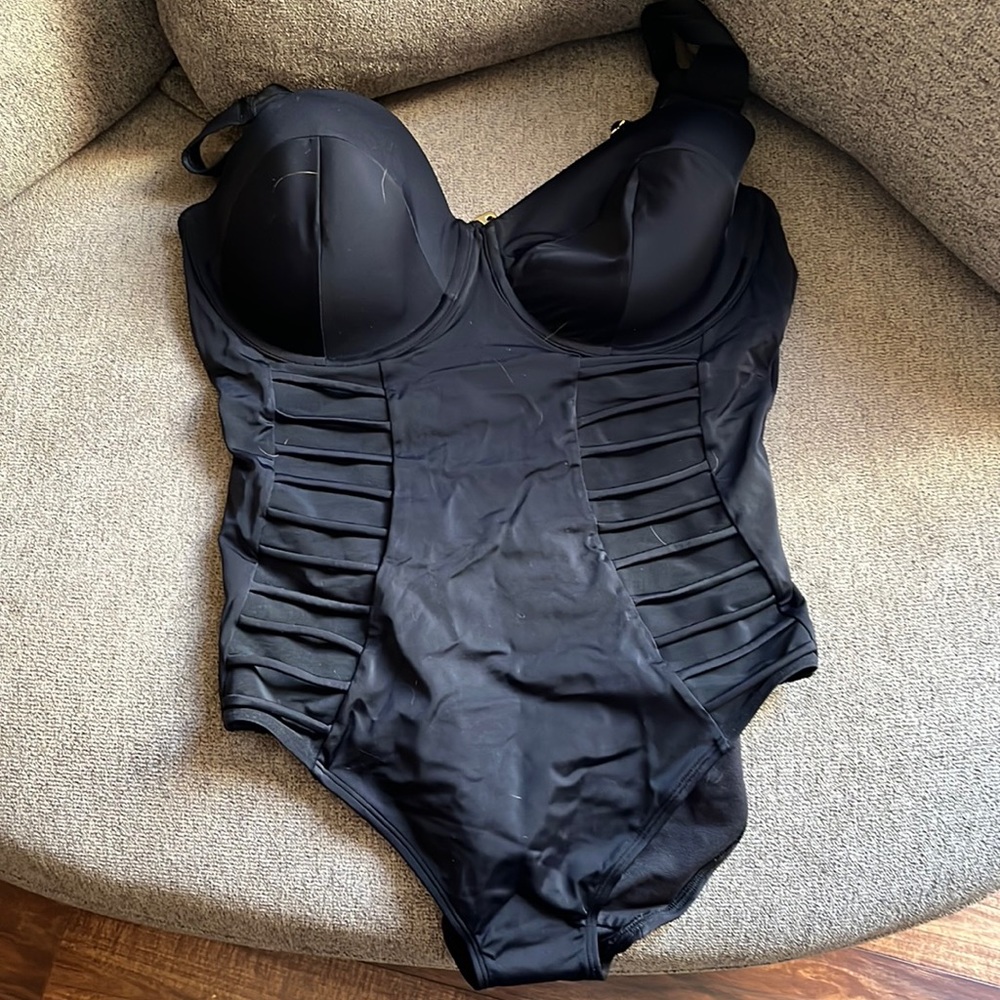 Black Adore Me one piece swimsuit 38DDD